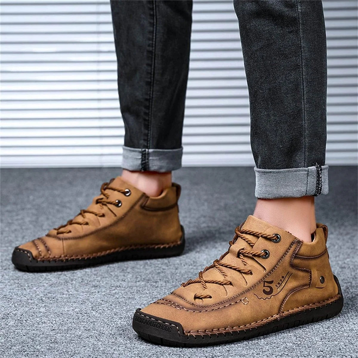 Lace-Up Ankle Shoes For Men