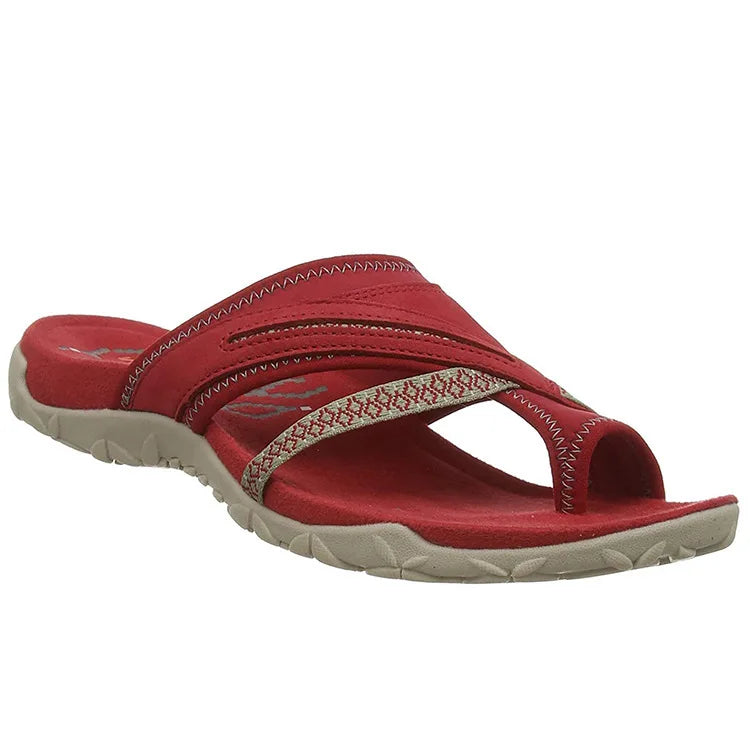 Orthopedic Sandals For Women Comfortable Casual Cross Strap Flip-flops